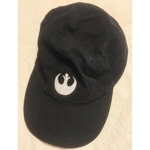 Star Wars Rebel Alliance Disney Parks Strapback Adjustable Hat Cap Black Gold